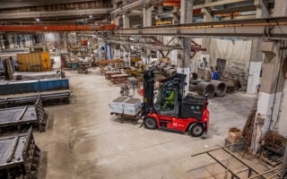 Light Electric Forklifts working like a dream for concrete product supplier S:t Eriks